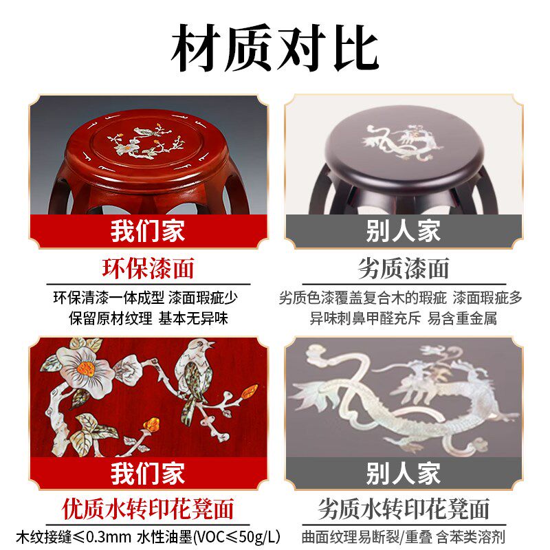 唐音实木古筝凳子琴凳单人楠木材质儿童专用古筝凳椅子板凳敦煌