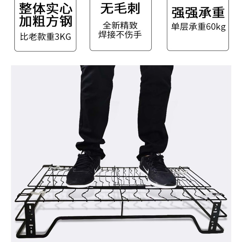 新款拉篮304不锈钢厨房橱柜双层碗碟篮抽屉式碗架调味篮缓冲轨道