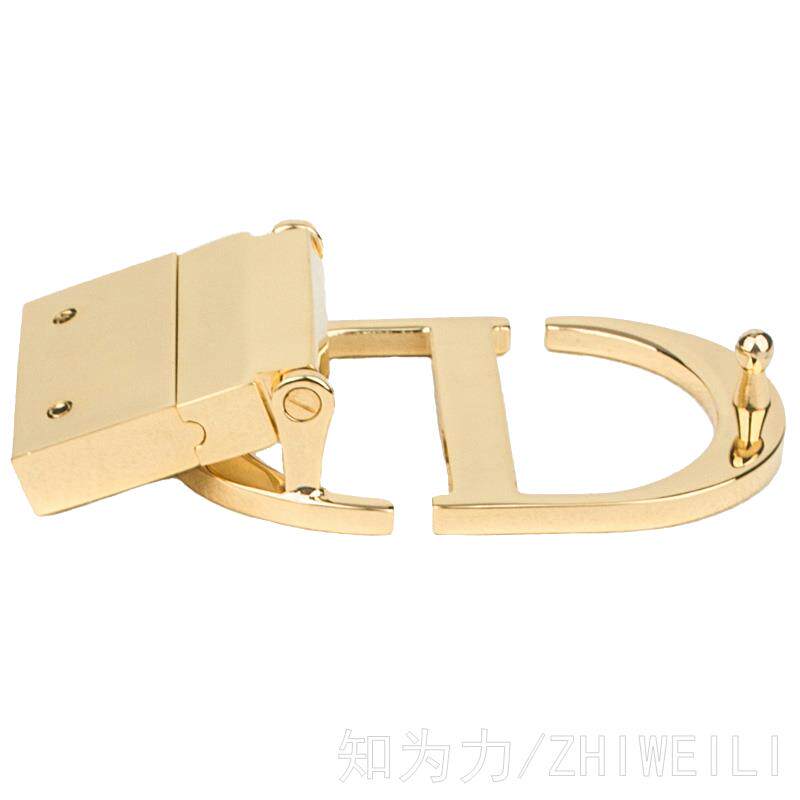 30CD腰带扣配件女裤腰带头男打孔皮带扣女式皮带扣头钉扣实心纯铜