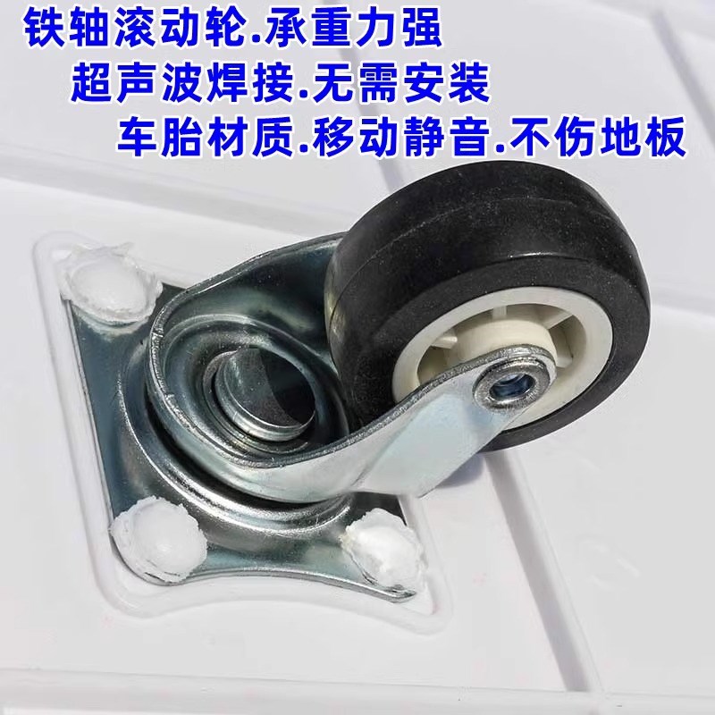 新款白色可移动花盆托盘带轮底座滚动轮万向轮花盘底盘垫底接水托