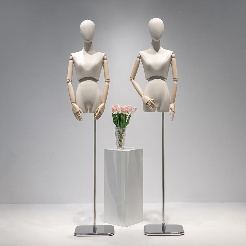 服装店高档日韩版扭腰模特展示架半身女装橱窗假人体全身模特道具