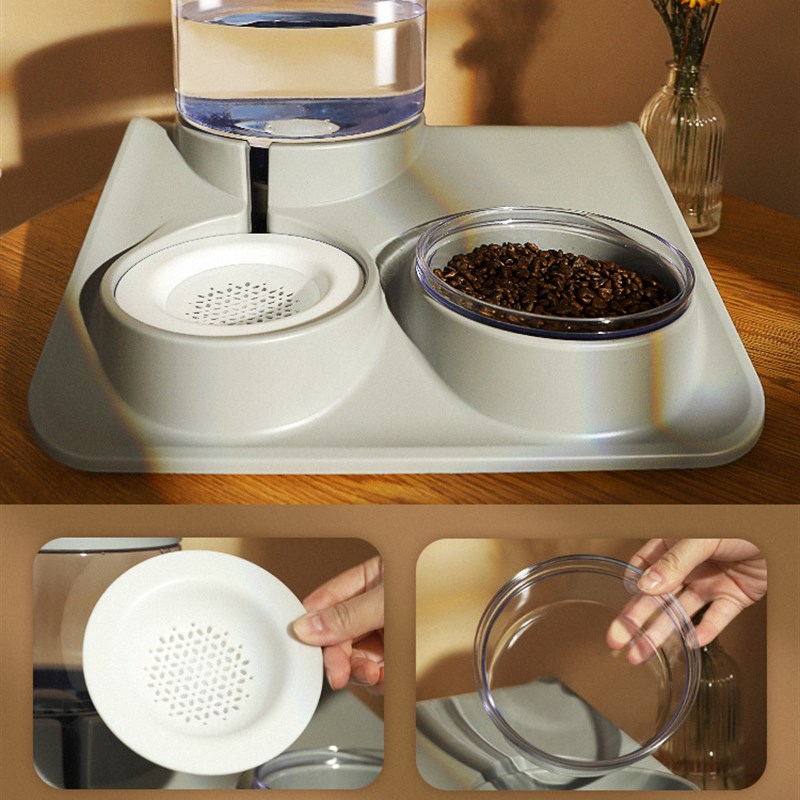 宠物猫碗狗碗双碗饮水机喂食器银渐层金渐层布偶英短美短蓝猫金吉