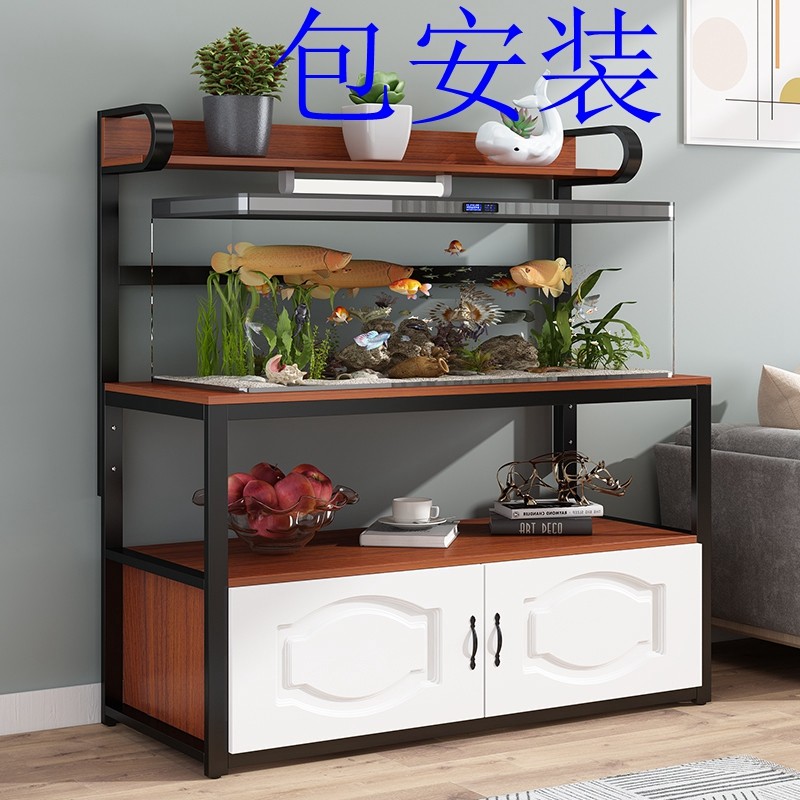 鱼缸架子底柜家用鱼缸柜客厅小型鱼缸金属底座铁艺定做承重鱼缸架
