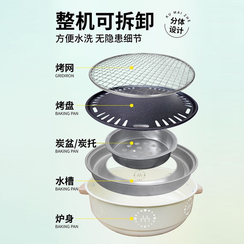 【买炭送围炉】6包72块果木炭易燃户外围炉煮茶烧烤碳木炭烤肉