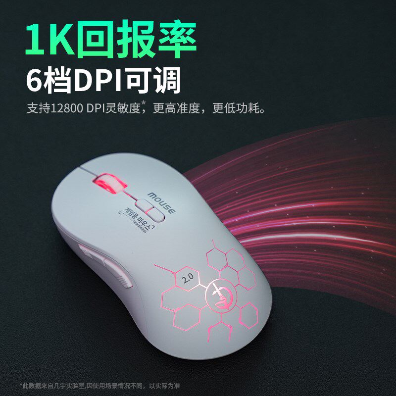 无线蓝牙鼠标三模编程自定义宏可充电游戏电竞通用笔记本电脑台式