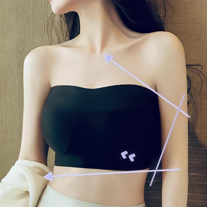 无痕防下垂内衣女防滑聚拢大胸显小胸全罩杯无钢圈裹胸无肩带文胸