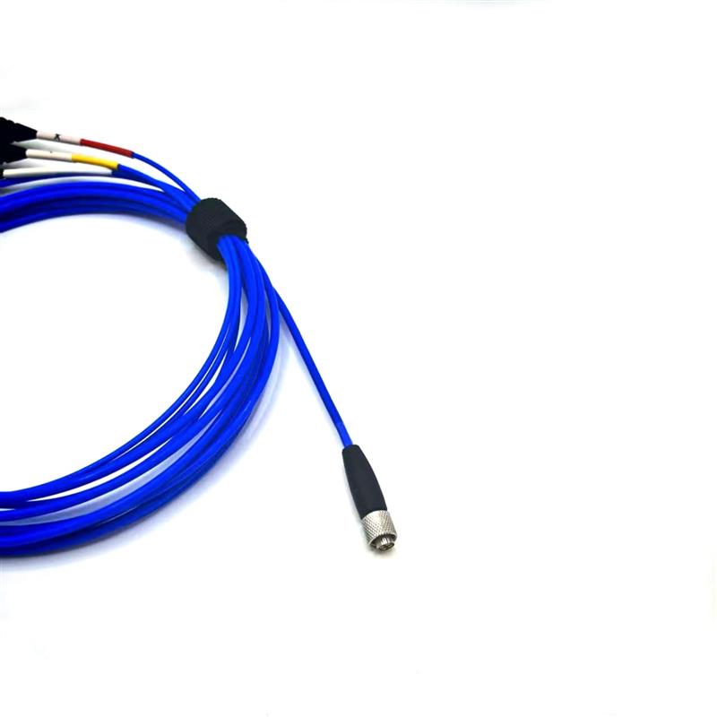 1/4-28UNF转BNC四芯接头适用PCB三轴传感器振动加速度连接线定制