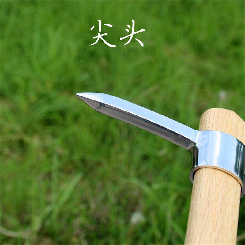 不锈钢镐头户外小洋镐十字镐登山镐挖笋锄头双头镐农用工具