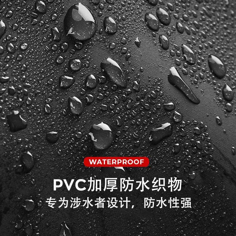 男女下水裤半身连体防水加厚雨鞋靴连雨裤抓鱼捕鱼下塘洗车涉水裤