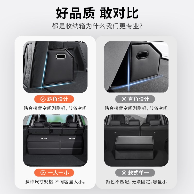北京越野汽车后备箱收纳箱BJ30/BJ40/BJ60/BJ80车载可组合储物箱