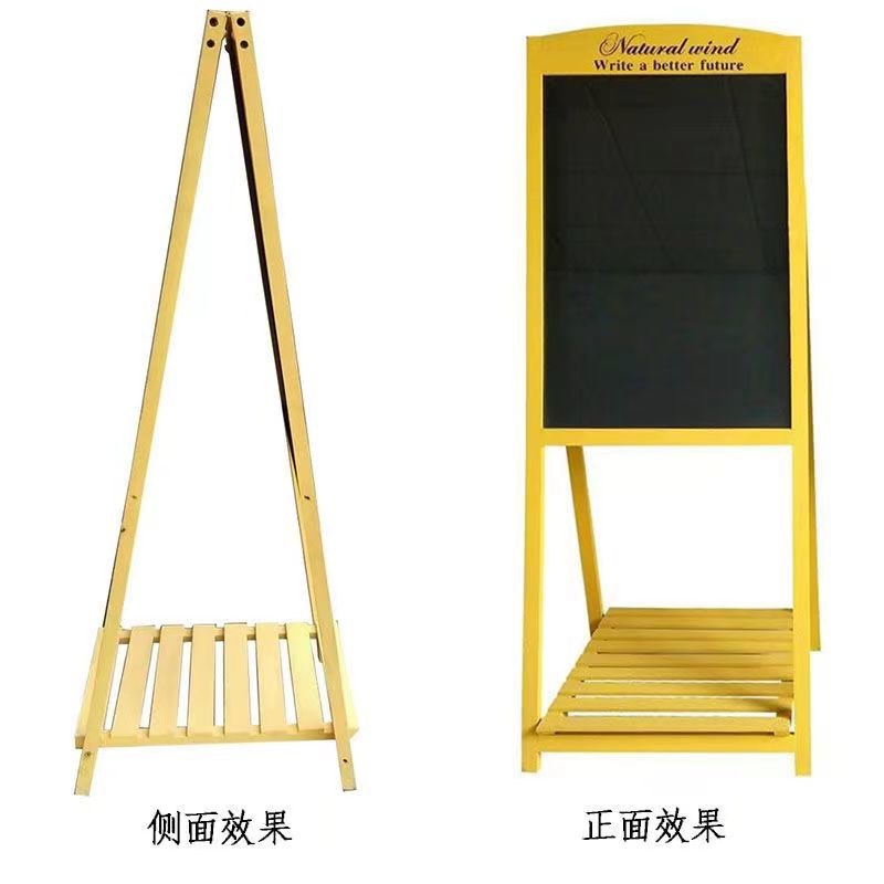 荧光板广告板电子支架式广告牌小黑板店铺商用木质发光双面展示牌