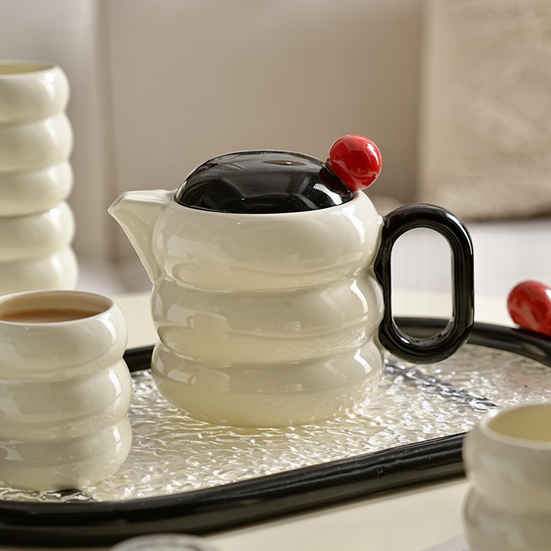 轻奢2026新款陶瓷水具杯子家用套装茶杯茶具茶壶客厅乔迁结婚礼物