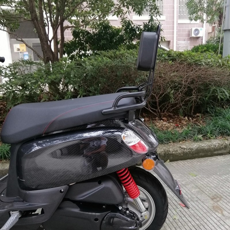林海飞鹰酷奇S5CUXI雅格110摩托 电动车改装件后尾翼靠背扶手三阳