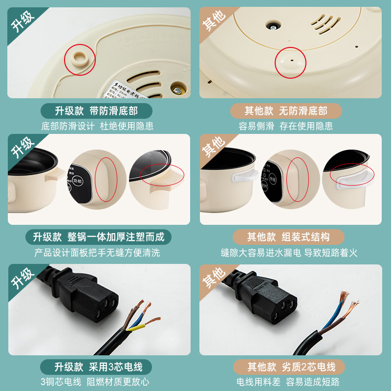 电锅多功能家用火锅锅电用炒锅电锅电火小锅电炒锅一体快煮锅