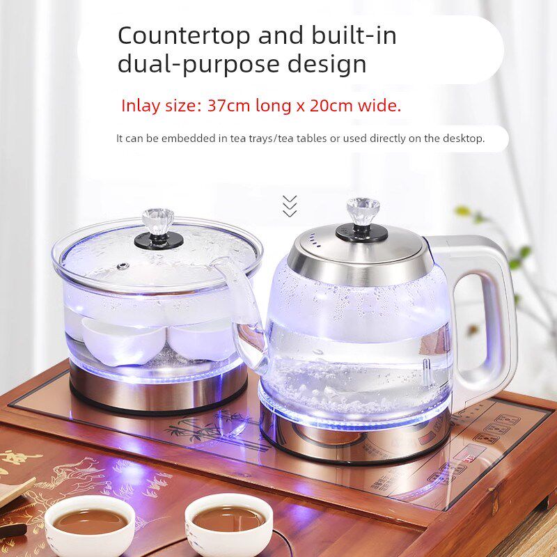 全自动上水烧水壶泡茶专用茶具茶台一整套嵌入式煮茶一体机茶盘