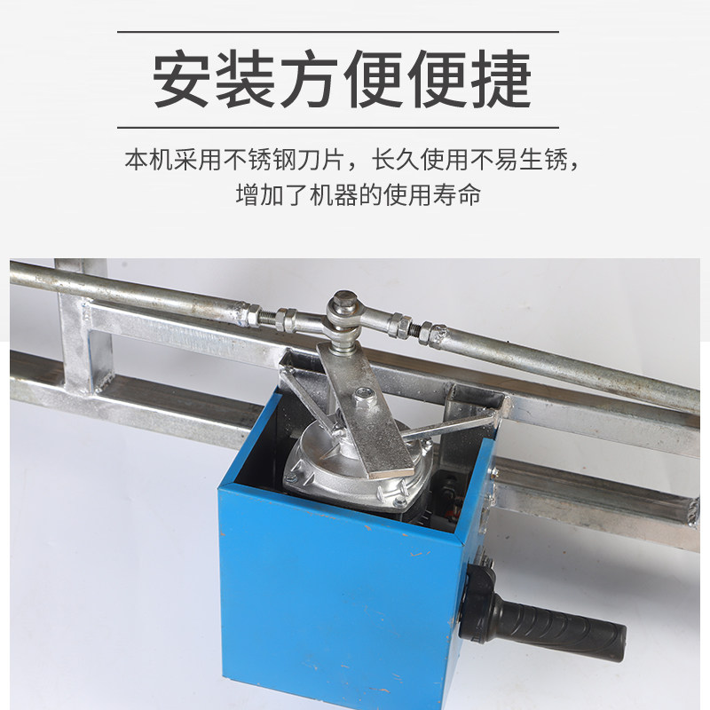 电动水下割草机半自动前置钢丝绳水草绳试虾塘蟹塘打草头机割草机