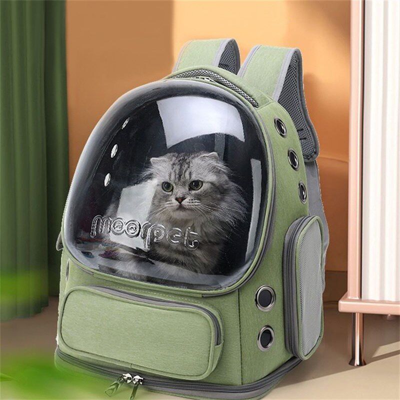 折叠自行车宠物车包骑行宠物便捷出行猫包猪鼻双肩猫包大容量