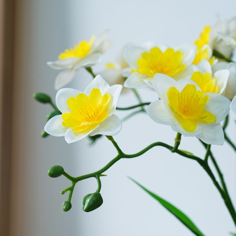仿真假花水仙花艺整体摆放花卉套装摆件客厅室内餐桌电视柜摆设