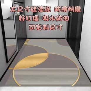 轻奢入户门地垫硅藻泥家用大门口进门口脚垫门厅玄关地毯耐脏防跑
