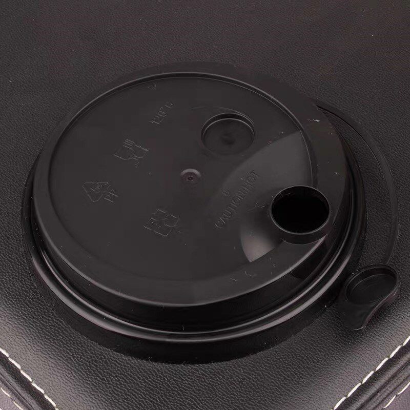 90口径一次性杯盖Pp注射杯Heytea牛奶盖奶茶塑料盖红心塞100个