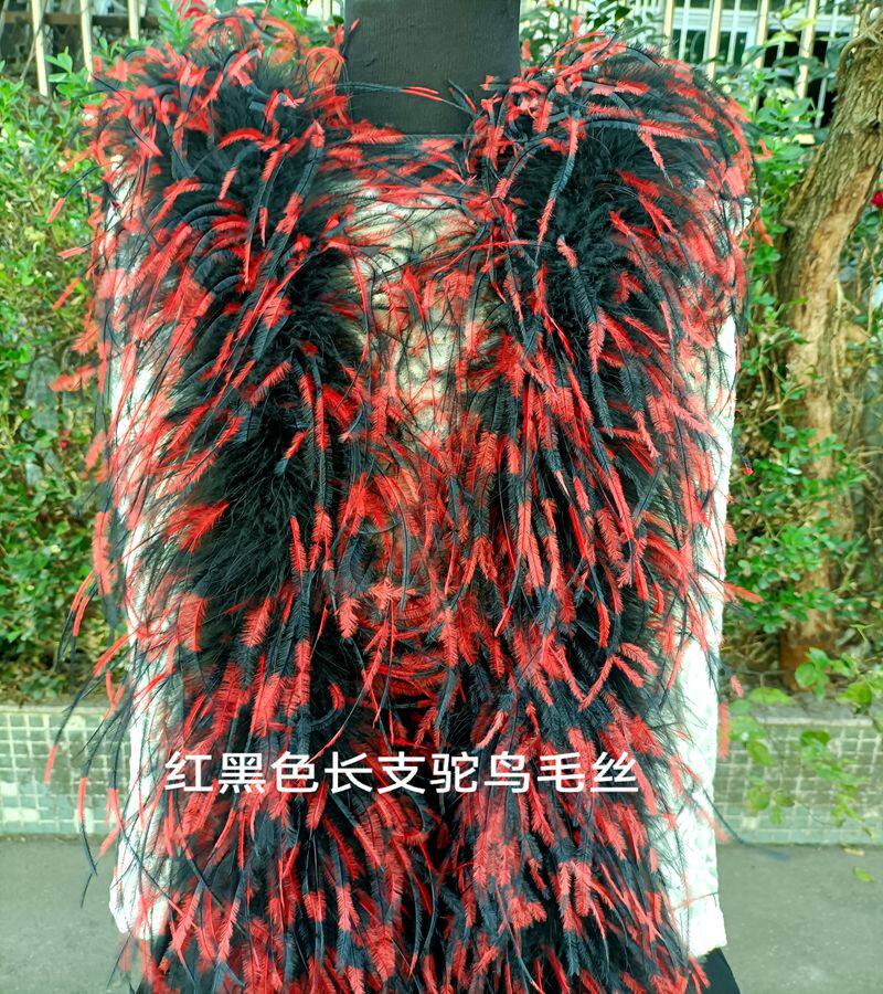 新款围脖披肩白色鸵鸟羽毛围巾影楼舞台摄影写真拉丁礼服搭配装饰