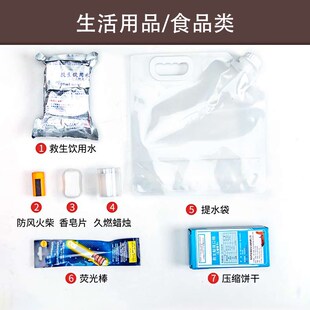 家庭应急救援包地震灾难自救防灾背包人防战备逃生应急物资储备包