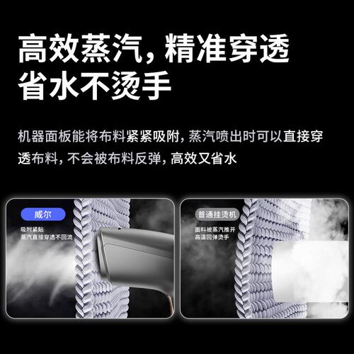 威尔2026新款手持蒸气挂烫机吸烫机家用可携式熨斗吸附式挂烫机