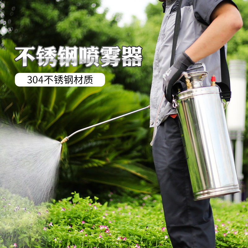 进口不锈钢喷壶气压式喷雾器喷柴油高温汽油喷油壶消毒高压喷雾瓶