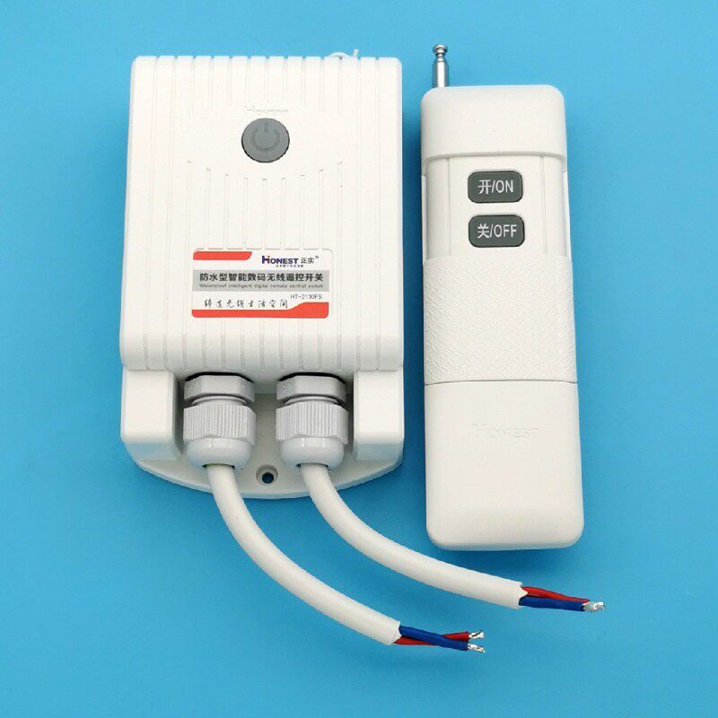 正实220v2kw防水无线遥控器开关大棚电机水泵隔墙远距离遥控