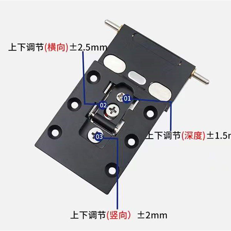 极简玻璃门木板180度针式铰链整体橱柜门缓冲铰链铝框门针织铰链1