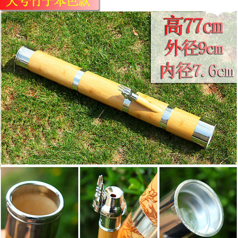 云南特大号雕刻龙天然竹子金竹水烟筒烟具水烟筒水烟袋烟斗水烟壶