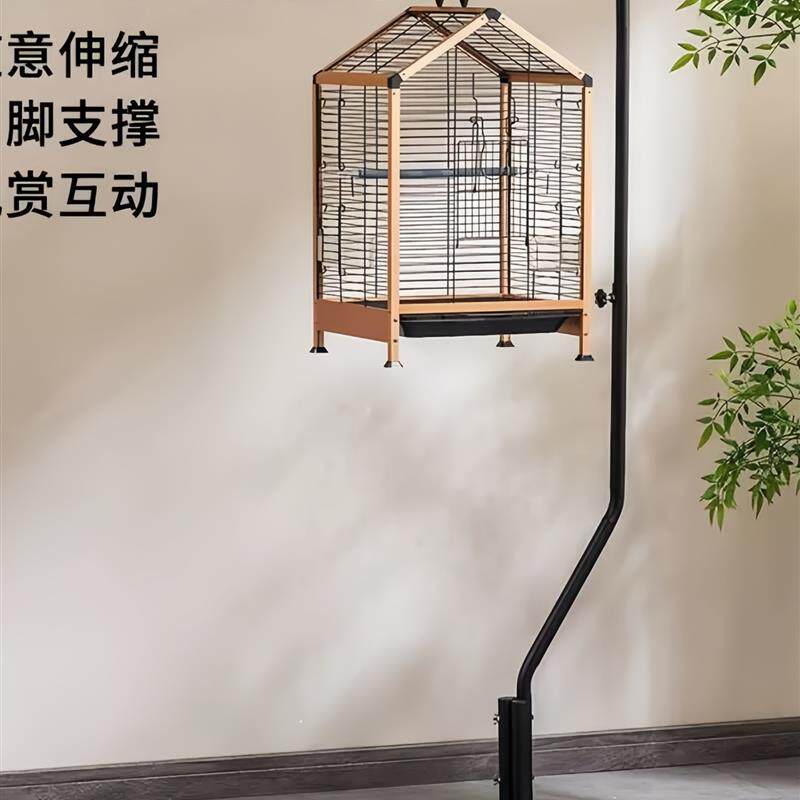 鸟笼挂架鹦鹉虎皮玄凤牡丹八哥鹩哥笼子金属落地架子家用支架配件