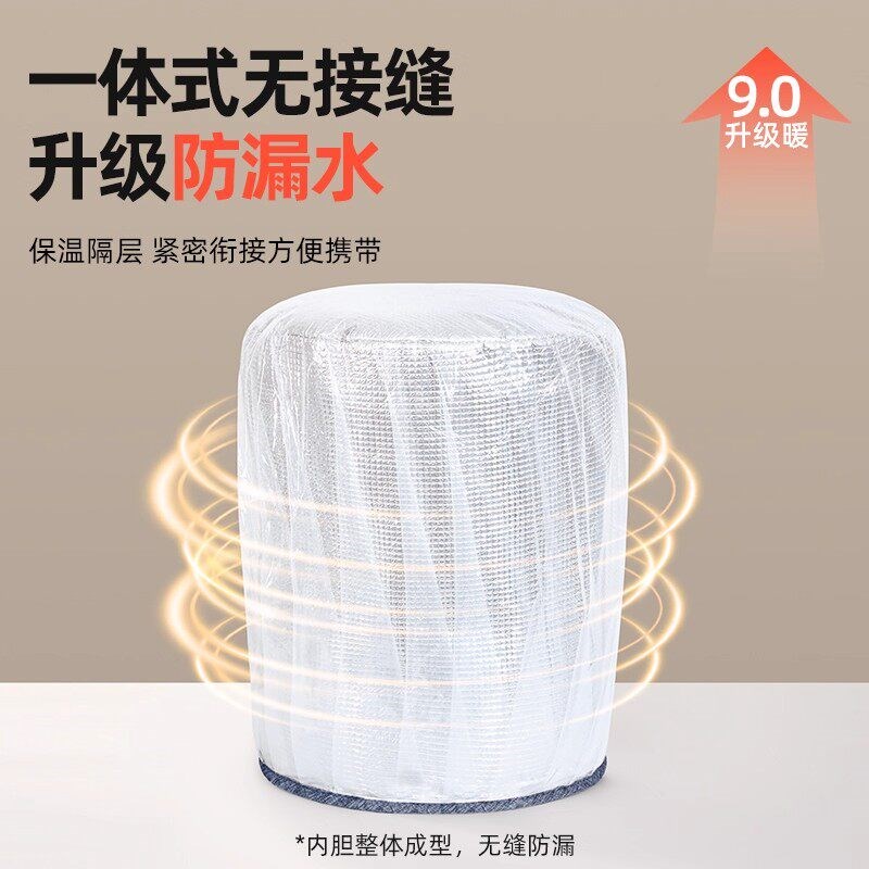 LEEY可折叠家用泡脚桶过小腿加高泡脚袋新款便携式养生盆过膝深桶