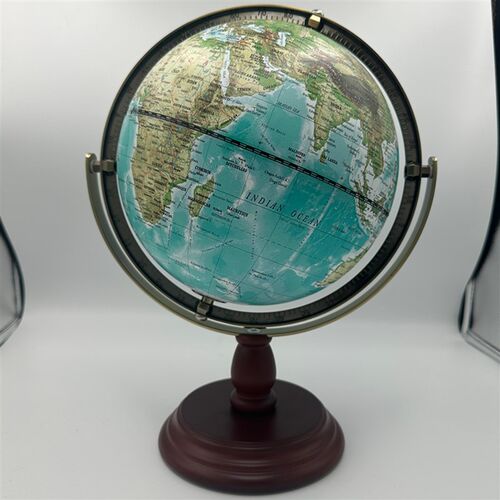 复古地球仪EnglishGlobe英文外贸跨境出口高档轻奢高级感摆件实木