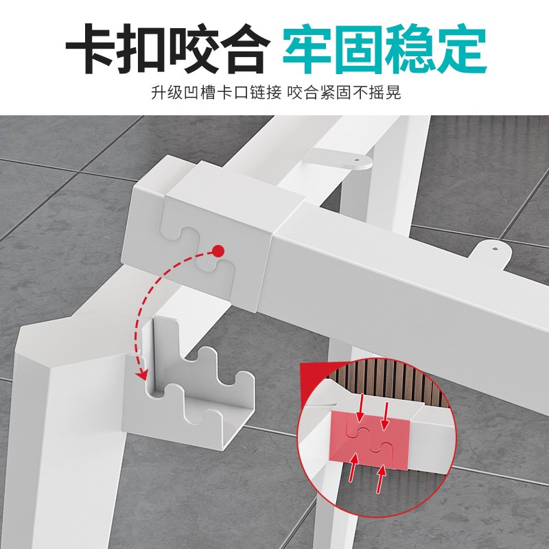 桌腿支架书桌桌架子桌脚岩板底座支撑架定制铁艺八字腿餐桌脚支架