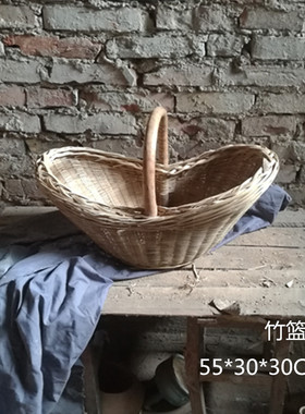 竹编手工艺品画材美术写生道具竹篮子锅排盖帘馍筐簸箕竹编静物