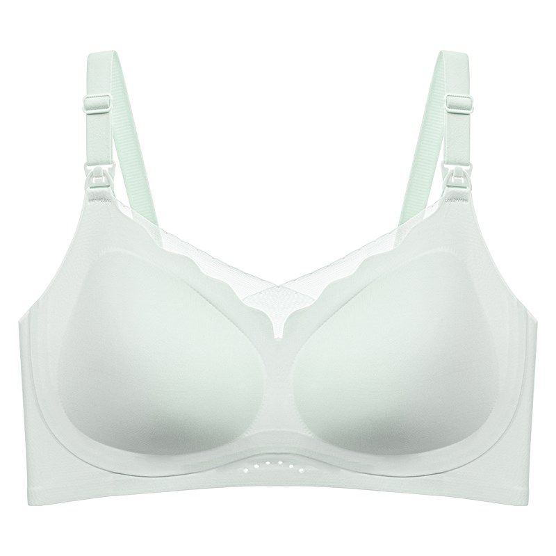 夏季薄款哺乳内衣防下垂聚拢收副乳大码母乳产后喂奶专用孕妇文胸