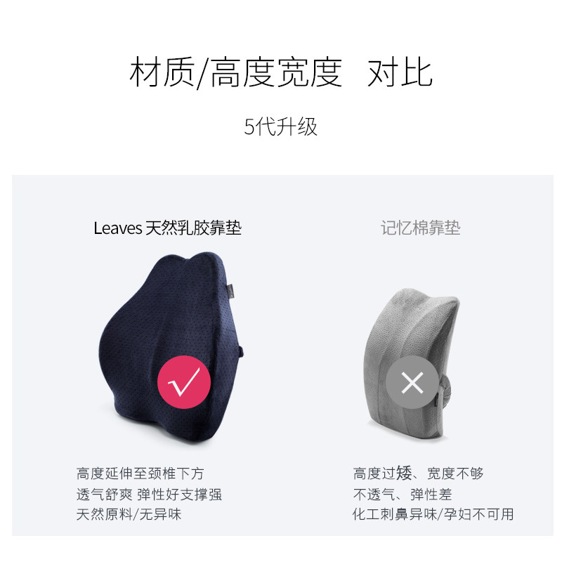 泰国乳胶坐垫靠垫一体办公室久坐学生透气椅子椅垫美臀护腰垫套装