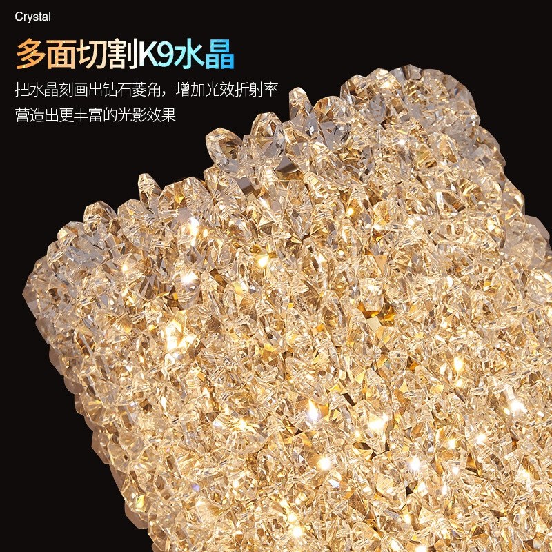 新款水晶壁灯现代轻奢卧室床头灯过道楼梯客厅电视背景墙壁装饰灯