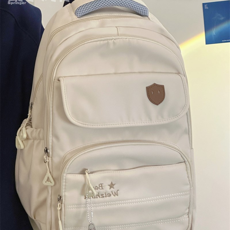 书包女韩版学院风简约百搭高中学生初中生双肩包大容量旅行背包男