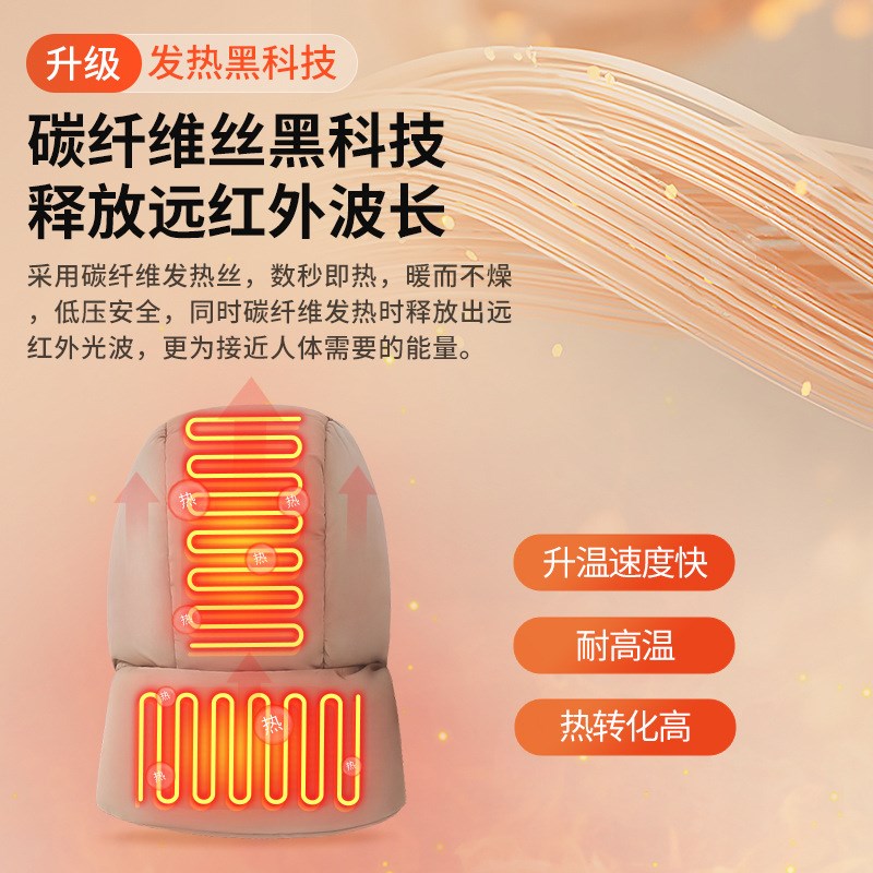 充电USB加热头部帽电动车摩托车骑行冬季外出防寒帽发热保暖围巾