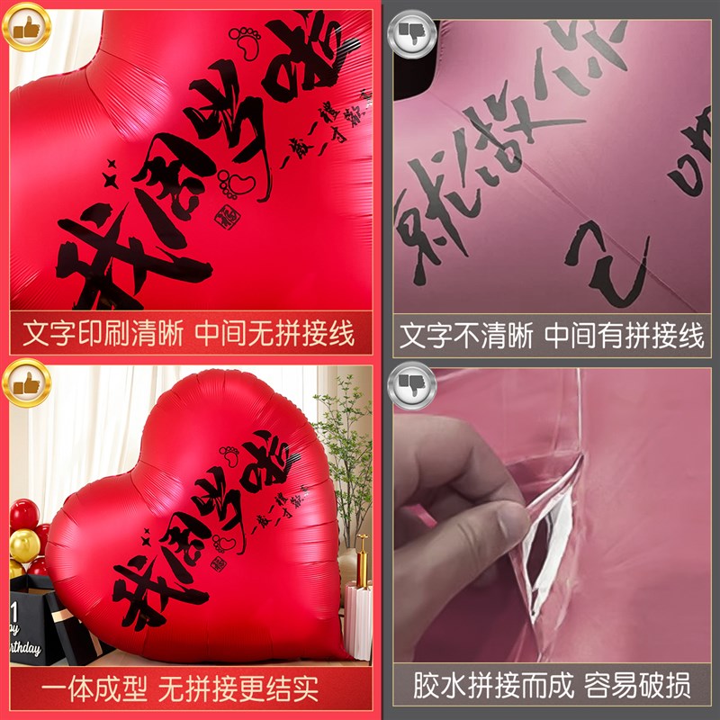 一周岁生日布置装饰场景男女宝宝抓周派对爱心气球用品套装背景墙