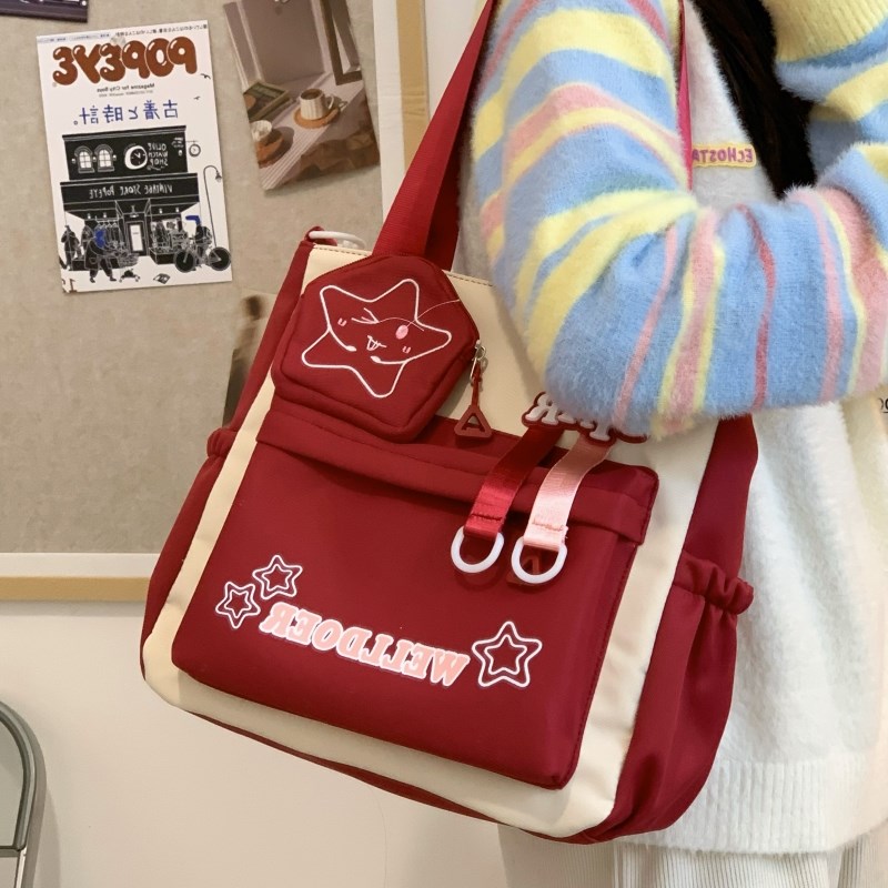 手提袋学生拎书辅导班补习班补课包女小学生儿童作业美术手提包学