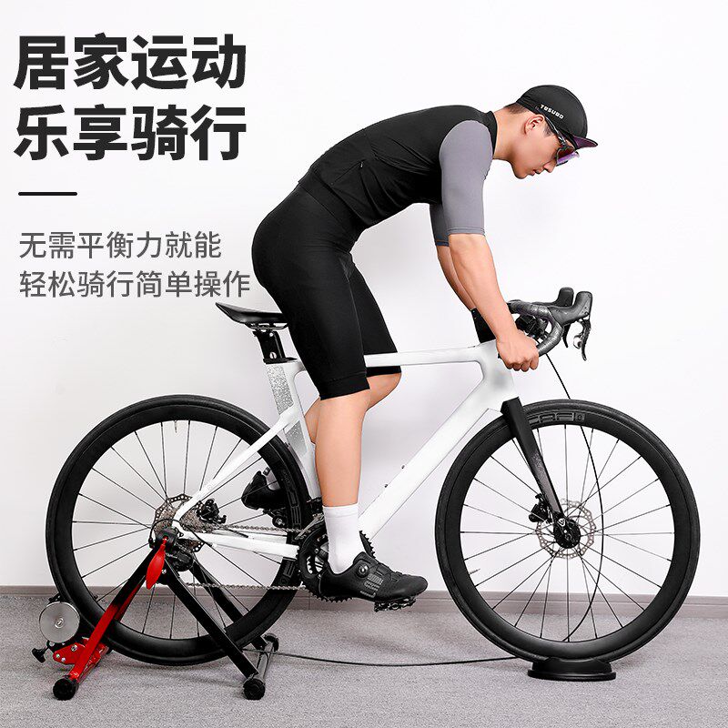 塔斯队长自行车室内骑行台滚筒静音磁阻家用折叠公路山地车训练台