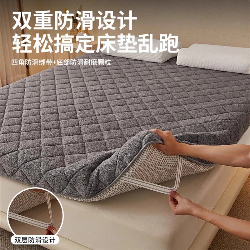 订做加厚加绒羊羔绒床垫褥90x140x160x170x180x190x200x230x240cm
