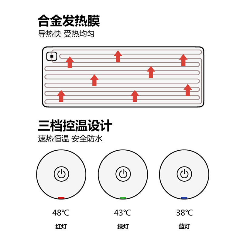 加热桌垫超大发热暖桌垫办公室学生冬天桌面写字暖手电热板鼠标垫