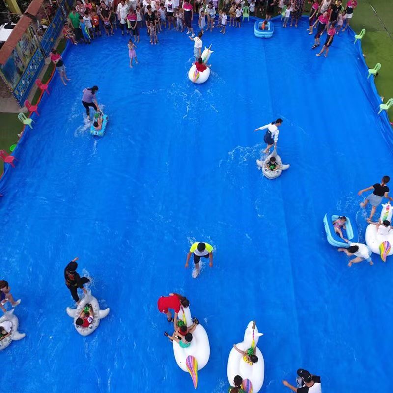 幼儿园防水布玩水雨布加厚篷布防晒户外水池游泳池水上乐园蓄水池