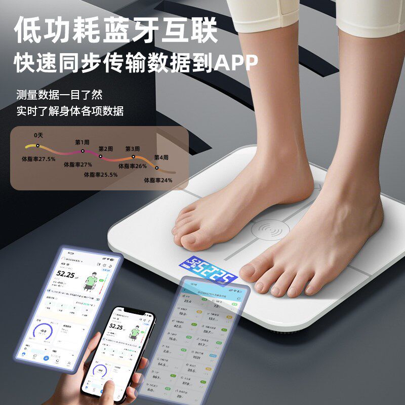电子秤2026新款家用精准体重秤/智能体脂秤高精度测量人体健康秤