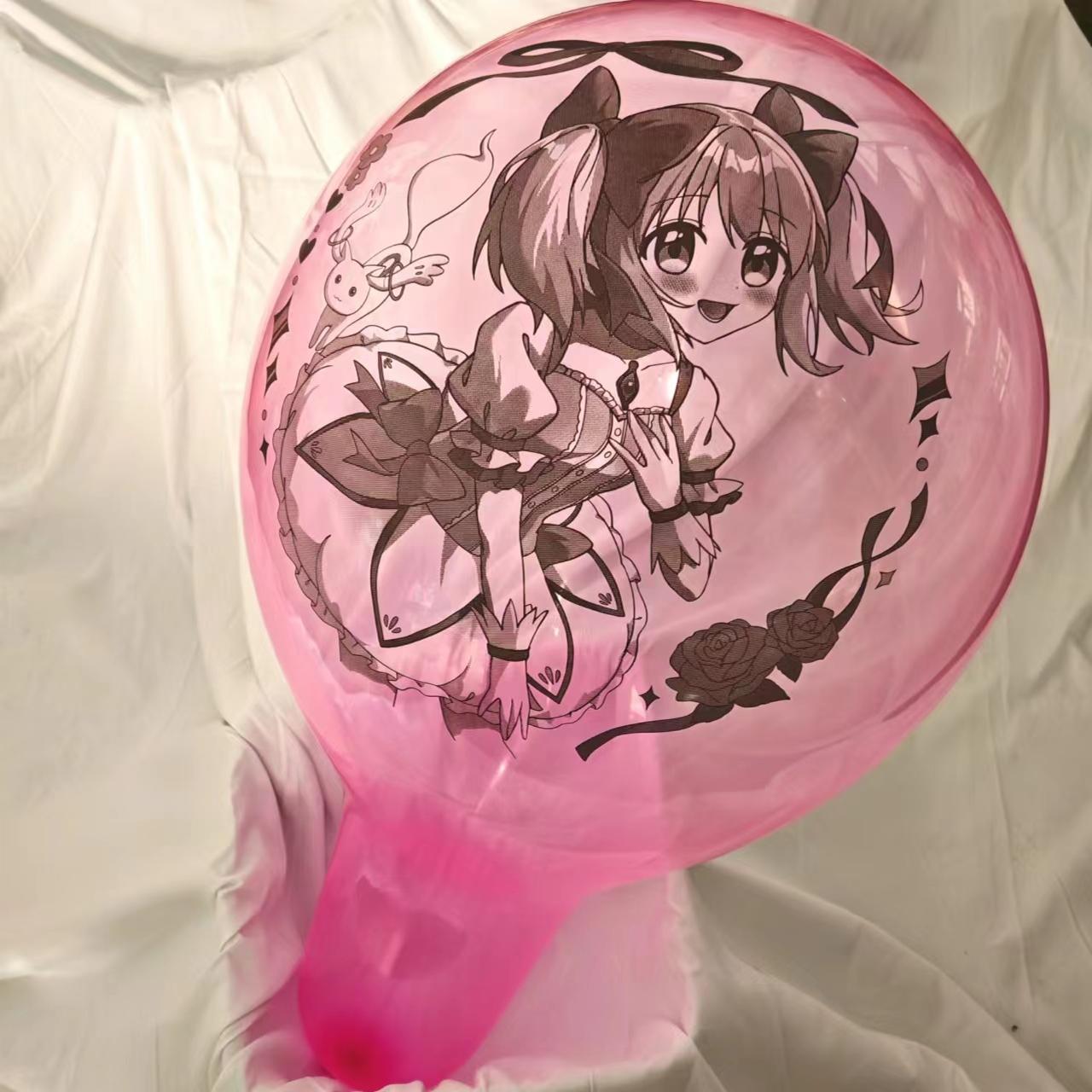 鹿目圆《魔法少女小圆》谷子同人周边动漫印花乳胶气球