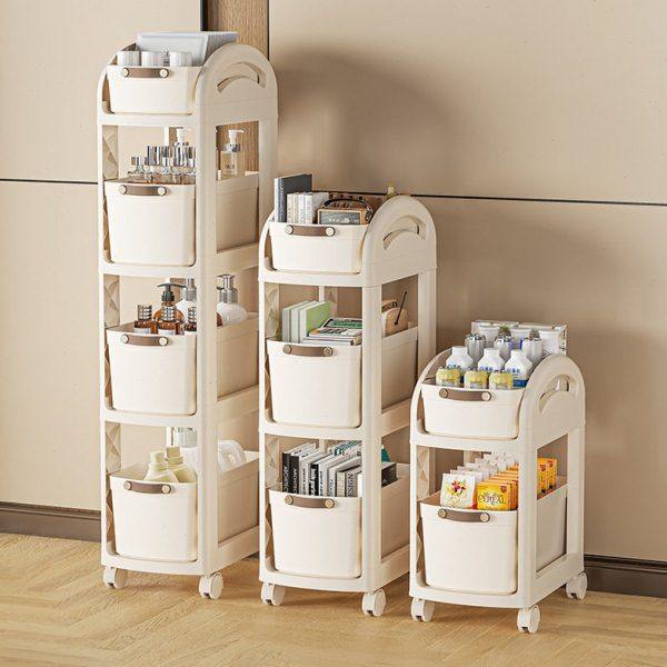 收纳架书架儿童书包小推车置物架可移动带轮多层桌面桌下置物架,收纳整理,书桌收纳置物架,淘宝优惠券,粉丝福利购,淘宝优惠卷